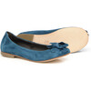 Ballerinas With Flower Detail, Navy - Mary Janes - 2