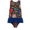 *Exclusive* Tuto Matyo Floral One Piece, Maisonette Blue - One Pieces - 1 - thumbnail