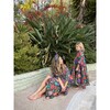 *Exclusive* Zsofia Peasant Matyo Floral Kaftan, Maisonette Blue - Dresses - 3