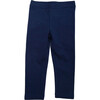 Cotton Leggings, Navy - Leggings - 1 - thumbnail