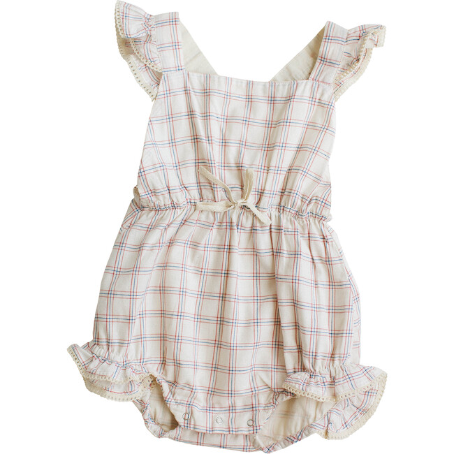 White Chex Poppy Romper - Rompers - 1