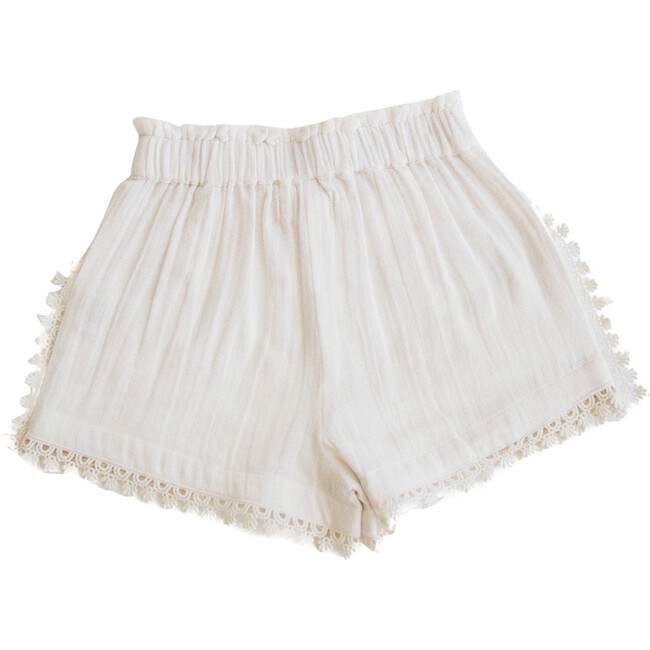 Shorts, Ecru Embroidery - Lali Shorts | Maisonette
