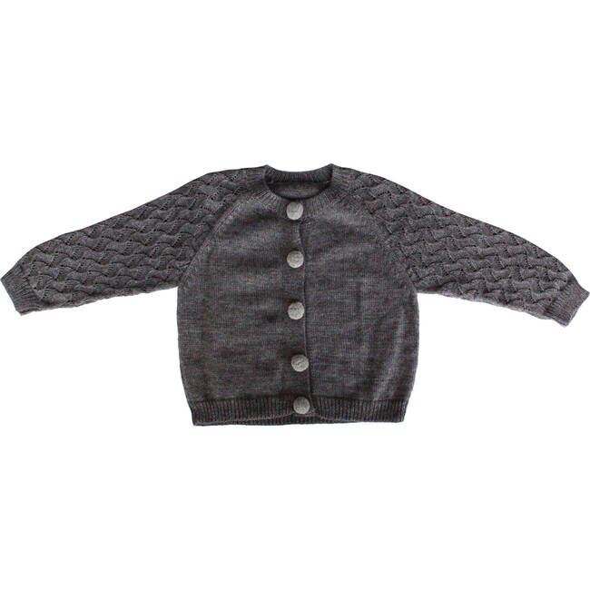 Pom Pom Sweater, Charcoal - Sweaters - 1