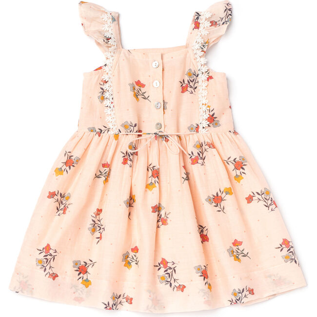 Pinafore Dress, Bougainvillea - Dresses - 1