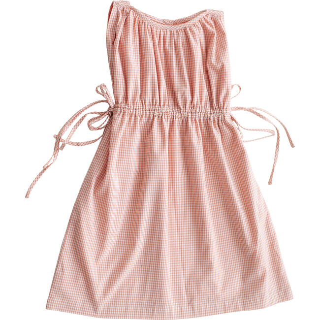 Peach Gingham Mulberry Dress - Dresses - 1
