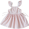 Peach Gingham Pinafore Dress - Dresses - 1 - thumbnail