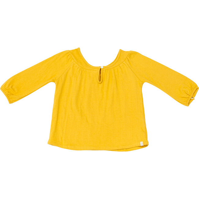 Olive Top, Mustard - Blouses - 1