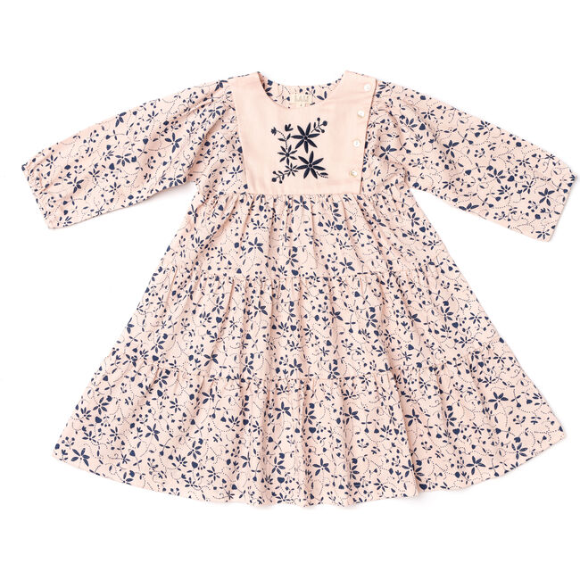 Nova Dress, Pink Vines - Dresses - 1
