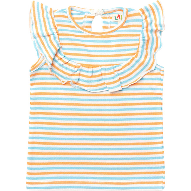 Ruffle Top, Stripes - Tees - 1