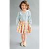 Mosaic Pleated Skirt, Pink - Skirts - 2