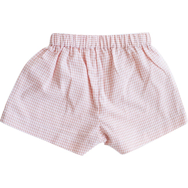 Peach Gingham Begonia Shorts - Lali Shorts | Maisonette