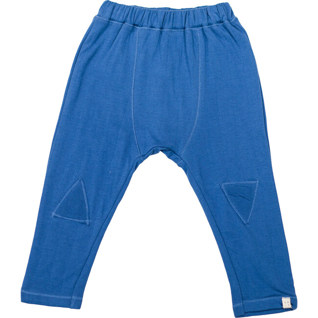 Patchwork Pants, Blue - Pants - 1