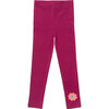 Organic Cotton Leggings, Magenta - Leggings - 1 - thumbnail