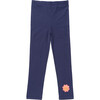 Organic Cotton Leggings, Navy - Leggings - 1 - thumbnail