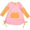 Organic Cotton Kangaroo Tunic , Pink - Skirts - 1 - thumbnail