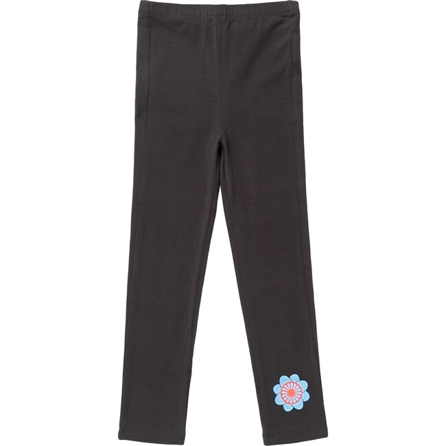 Organic Cotton Leggings, Grey - Leggings - 1