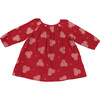 Garnet Baby Peasant Dress, Red - Dresses - 1 - thumbnail