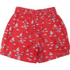 Linen Sailboat Shorts, Red - Shorts - 2