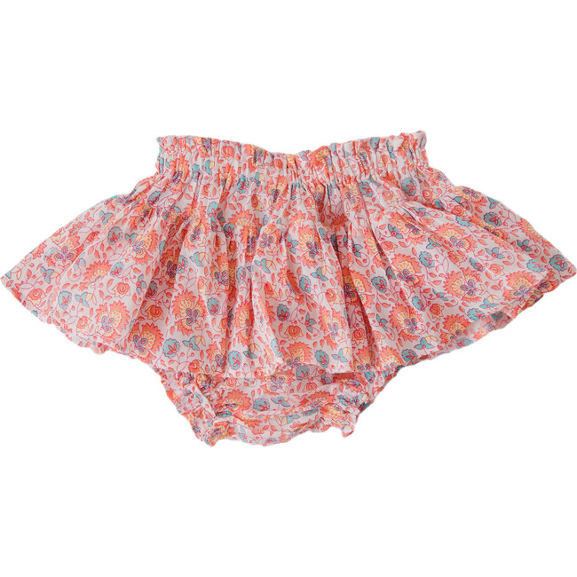 Bloomer Skirt, Pink Block Print - Lali Skirts | Maisonette