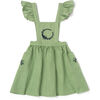 Aurora Pinafore, Sage Linen - Dresses - 1 - thumbnail