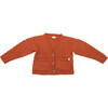 Alpaca Wool Cardigan, Rust - Sweaters - 1 - thumbnail