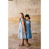 Clover Dress, Hand Embroidered White Chex - Dresses - 2
