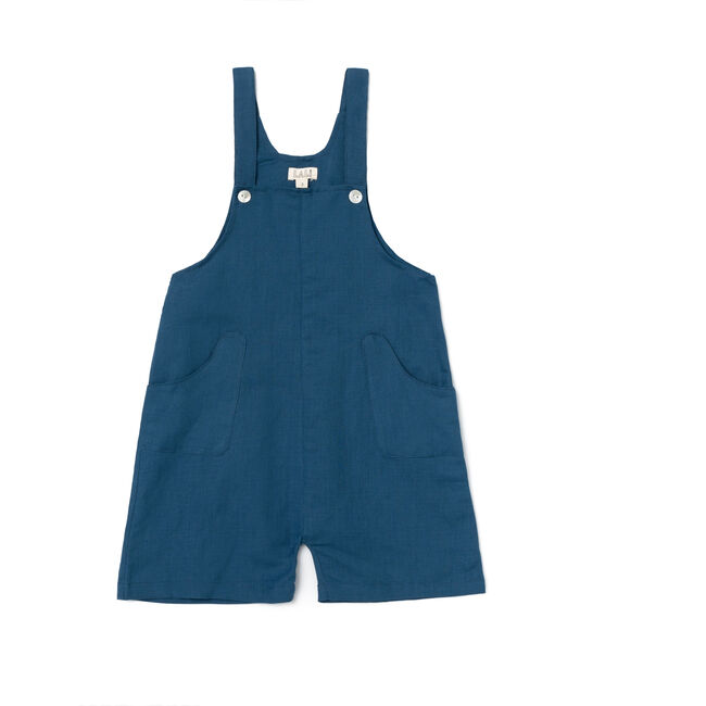 Aiden Jumper, Dark Blue Linen - Rompers - 1