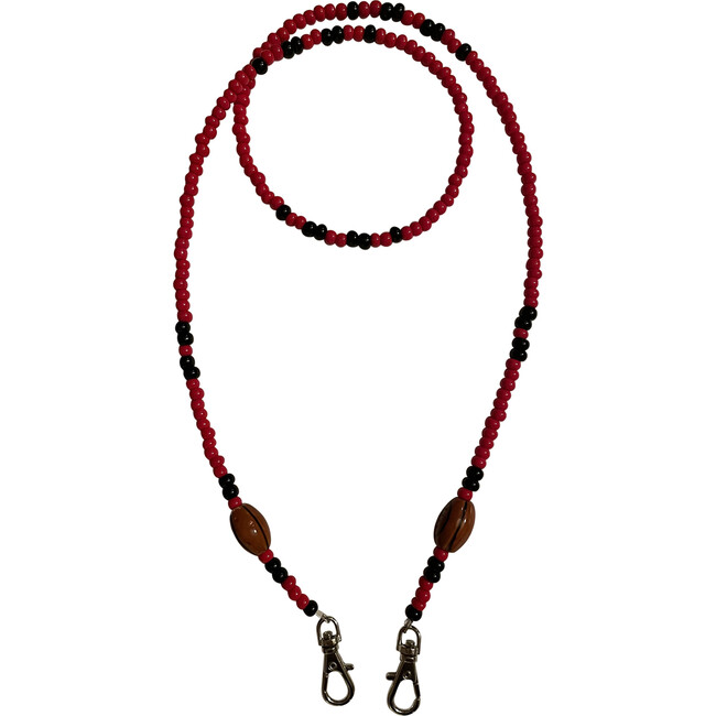 Red & Black Football Mask Chain - Face Masks - 1