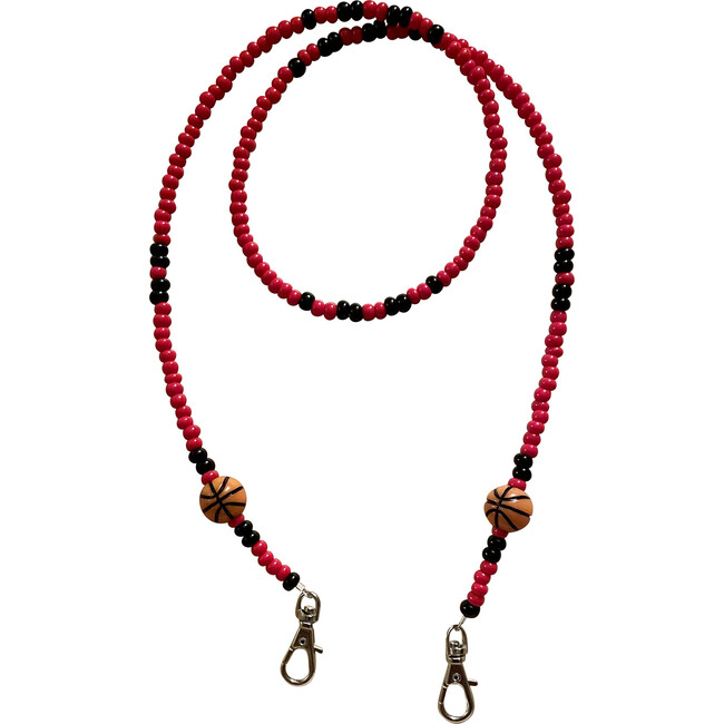 Red & Black Basketball Mask Chain - Face Masks - 1