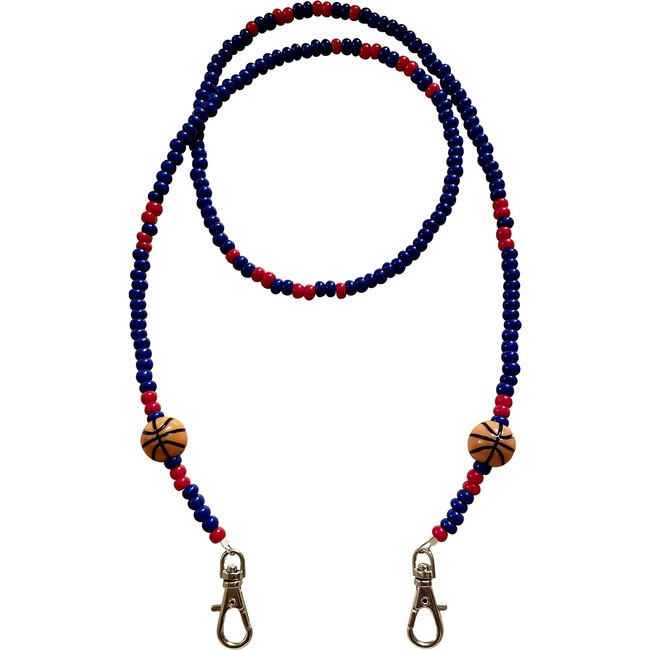 Blue & Red Basketball Mask Chain