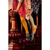 *Exclusive* Ribbed Cotton Tights, Sage - Tights - 4