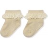 Lace Socks Lurex, Creme - Socks - 1 - thumbnail