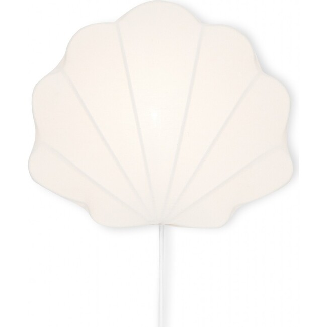 Fabric Lamp Clam, Off White - Lighting - 1