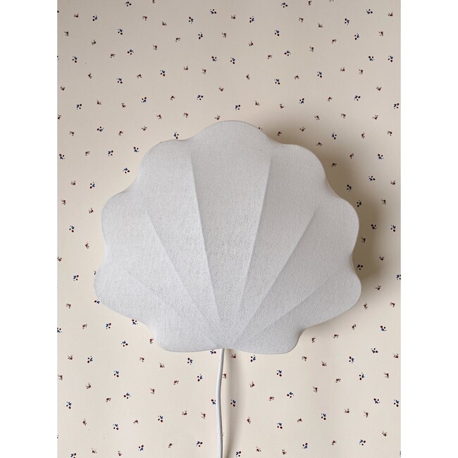 Fabric Lamp Clam, Off White - Lighting - 2