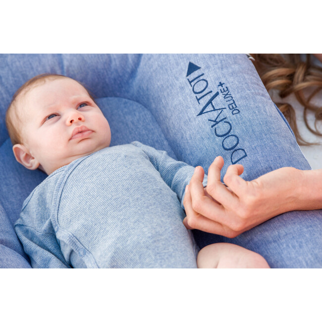 Deluxe+ Dock, Indigo Chambray - Bouncers - 6