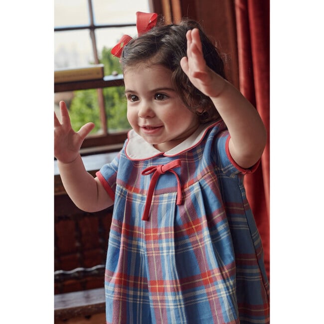 Evie Bloomer Set, Peri Plaid