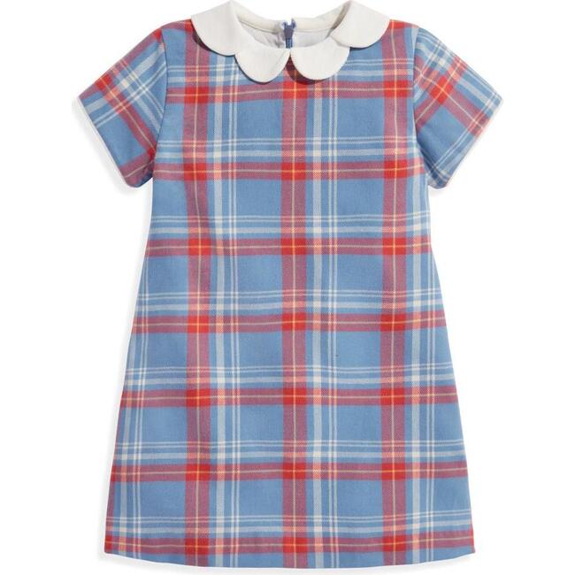 Camilla Dress, Peri Plaid - Dresses - 1