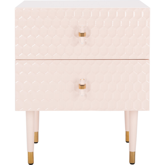 Neptune 2-Drawer Side Table, Pink