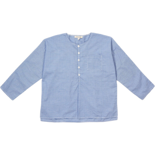 Billy Shirt, Gingham Blue - Shirts - 1