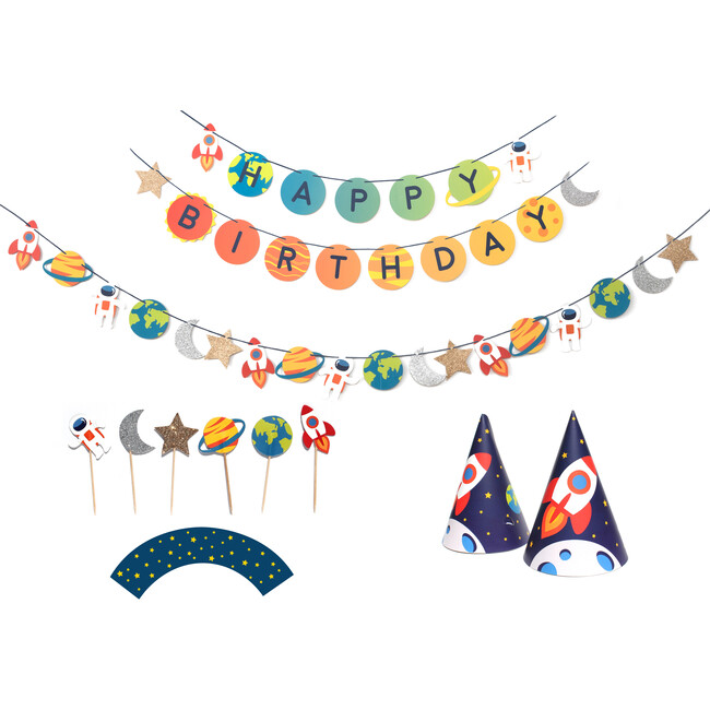 Trip To The Moon Birthday Party Decoration Kit