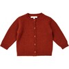 Hermione Cashmere Cardigan, Rust - Sweaters - 1 - thumbnail