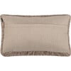 Shag Modish Metallic Pillow, Bronze - 14" x 24" - Pillows - 2