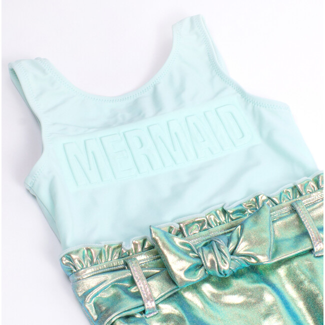 Mermaid One Piece, Metallic Mint - One Pieces - 2