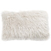 Shag Modish Metallic Pillow, Snow - 12 x 20" - Pillows - 1 - thumbnail