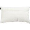 Shag Modish Metallic Pillow, Snow - 12 x 20" - Pillows - 2