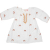 Ava Dress, Gardenia w/ Rainbow Embroidery - Dresses - 1 - thumbnail