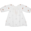 Ava Dress, Gardenia w/ Rainbow Embroidery - Dresses - 2