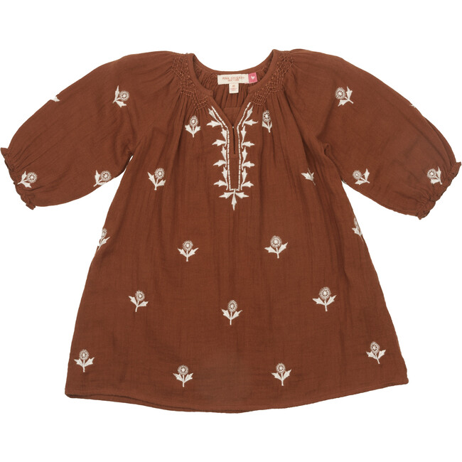 Ava Dress, Arabian Spice w/ Embroidery - Dresses - 1
