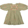 Ava Bella Dress, Green Tea w/ Multi Embroidery - Dresses - 2