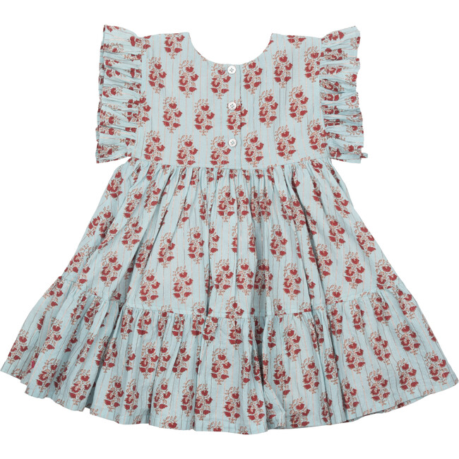 Kit Dress, Milky Blue Vintage Floral - Dresses - 2